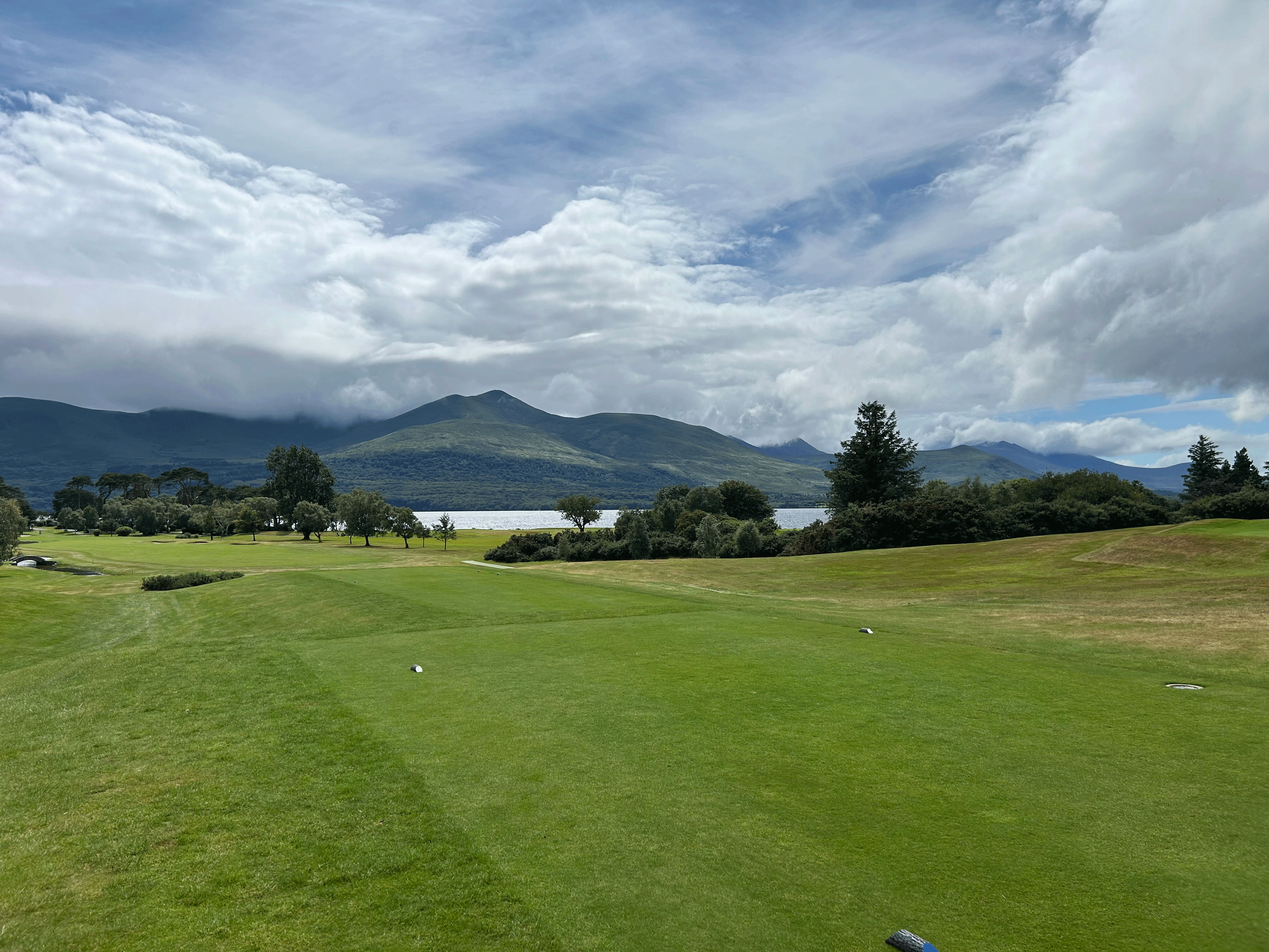 Panoramic view of the landscape around Greenane House